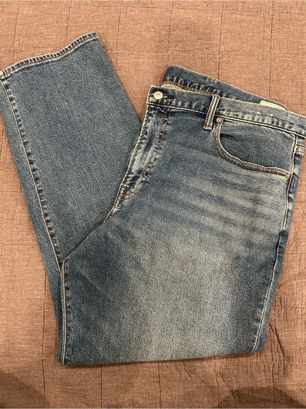 GAPFLEX Men's Straight Fit Blue Denim Jeans